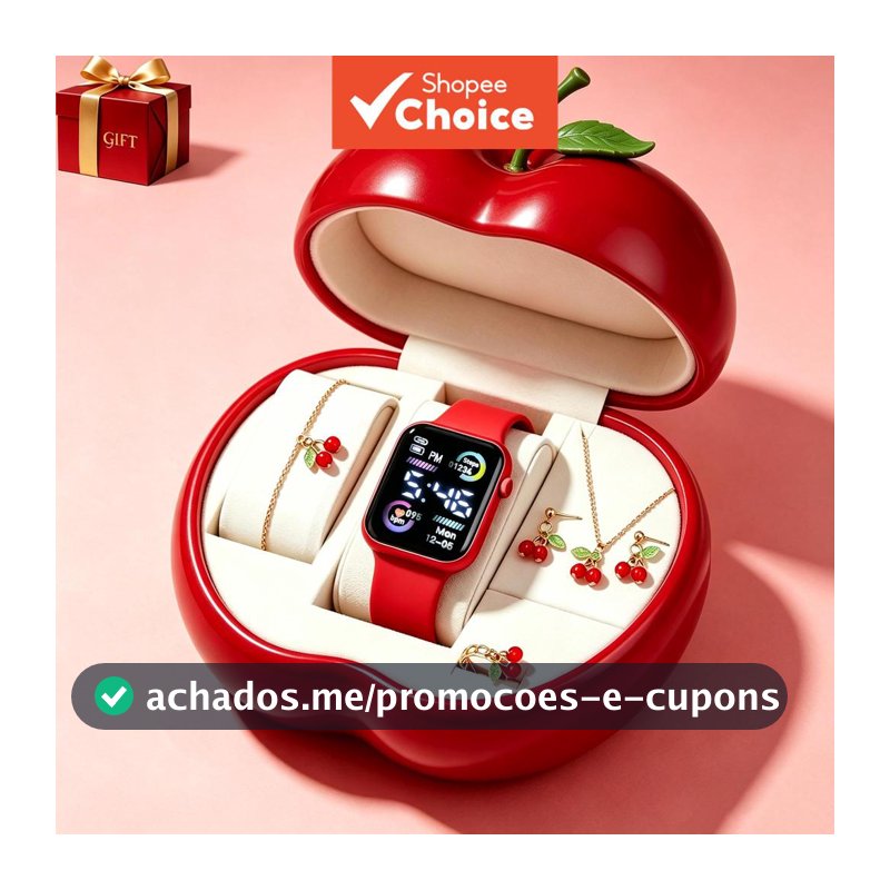 Crianças Bonito Moda Minimalista Relógio De Pulso Uso Diário Conjunto Presente Bateria Não Recarregável