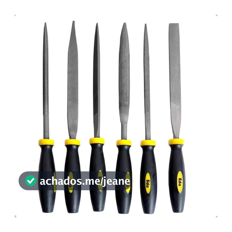 Jogo de Lima Agulha 160mm 6 Peças Redonda Chata Triangular 14957