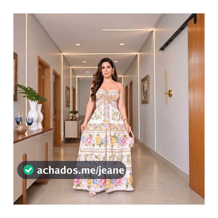 Vestido longo  Feminino Verao Vestido Elegante comfortavel Leve