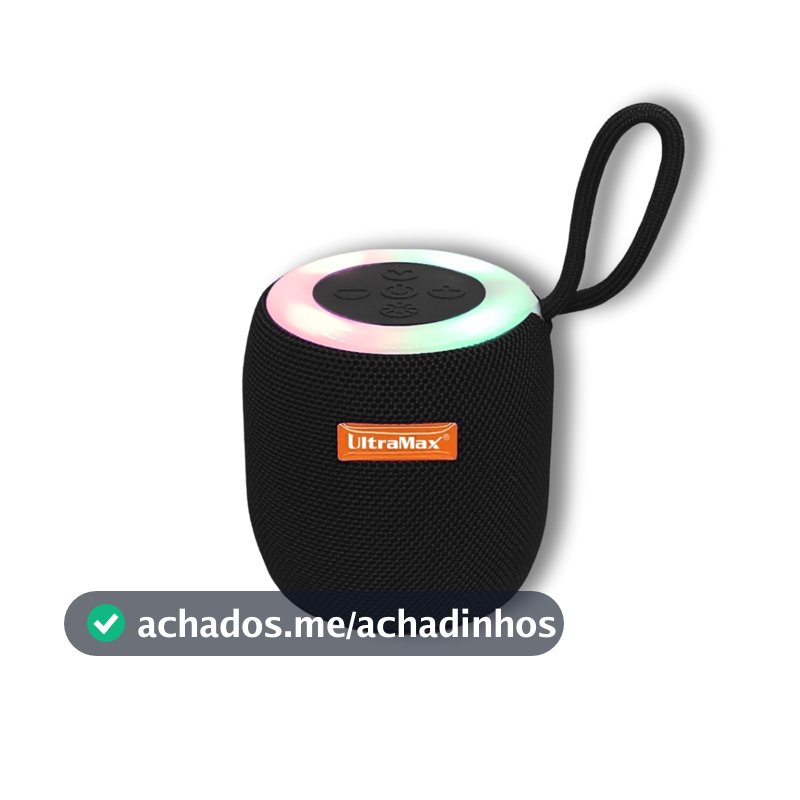 Caixa De Som Speaker Bluetooth RGB Portátil 10W usb/aux