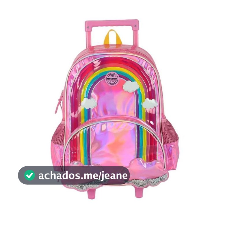 Mochila de Rodinha Up4you Arco-Iris