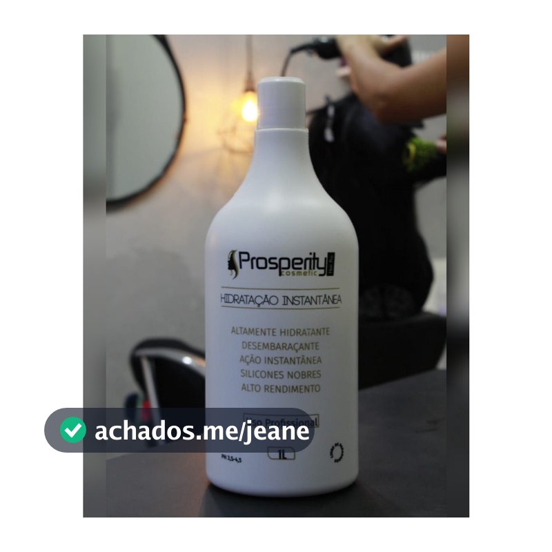 Hidratação Instantânea Desembaraçante Altamente Hidratante Prosperity Hair Pro 1 Litro Alto Rendimento