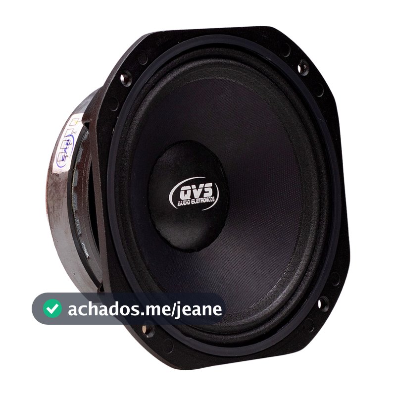 Alto Falante 8 Polegadas QVS 250W RMS Médio Grave Som Automotivo Profissional Alta Qualidade
