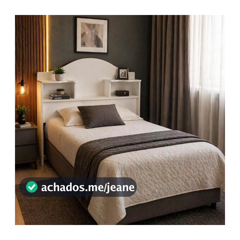 Cabeceira Solteiro Cabeceira para Cama Box Cabeceira com nicho Cabeceira Juvenil Cabeceira Pequena