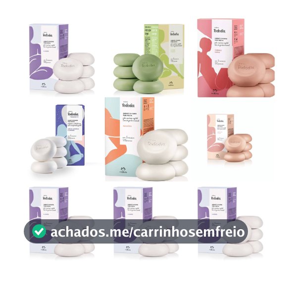 NATURA CAIXA DE SABONETE  (5unid) a escolher