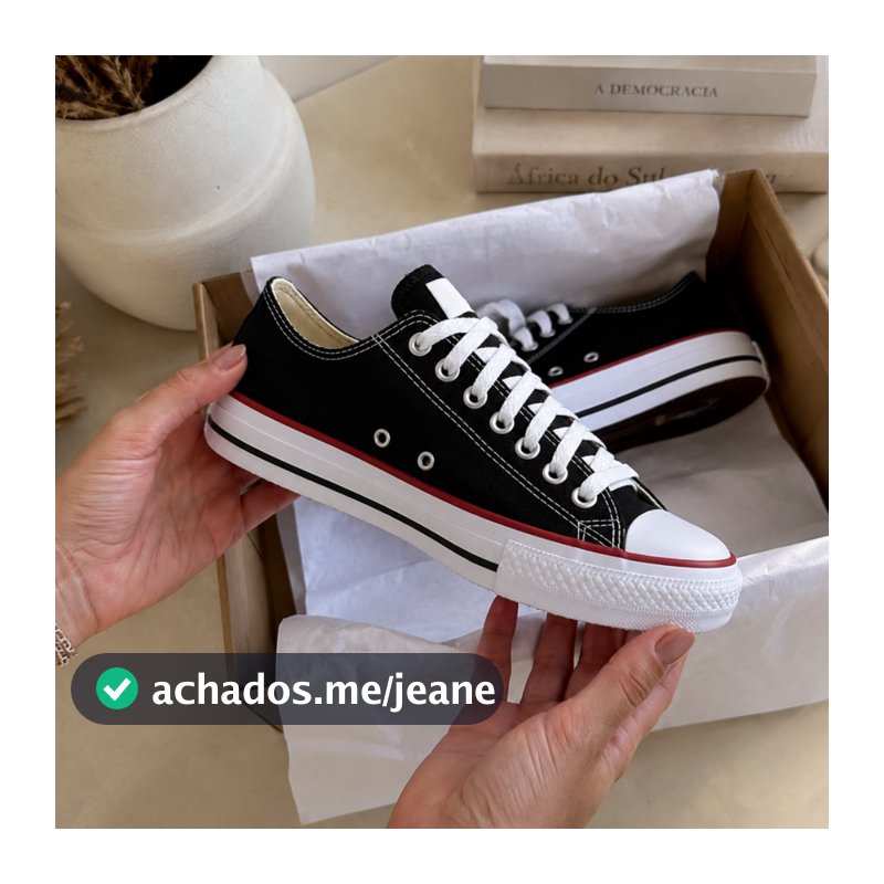 Tênis Feminino Casual Lona Barato Sapato Menina Casual Look Basico Envio Imediato