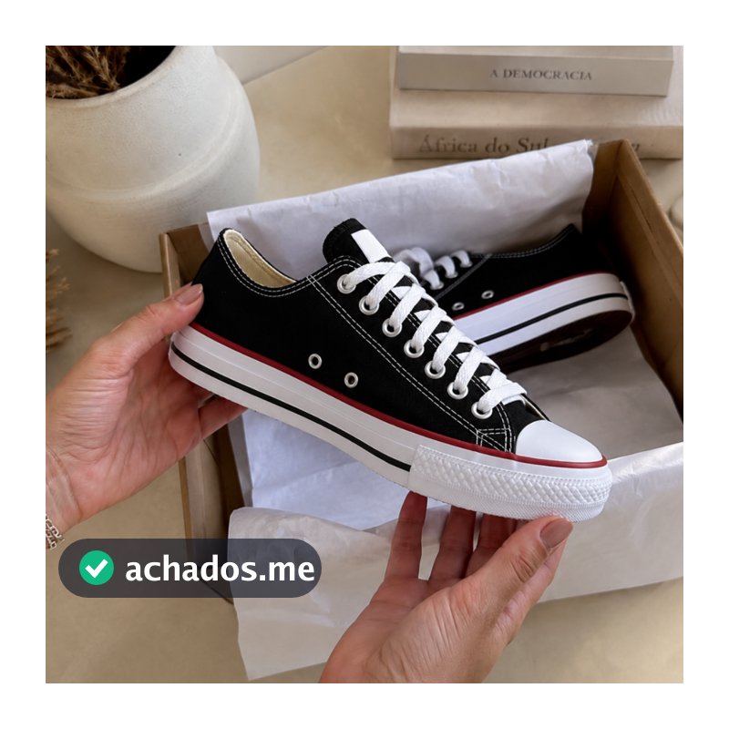 Tênis Feminino Casual Lona Barato Sapato Menina Casual Look Basico Envio Imediato