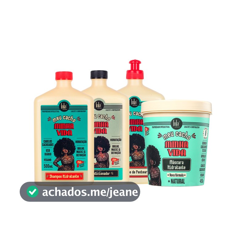 Kit Lola Cosmetics Meu Cacho Minha Vida 4 Itens