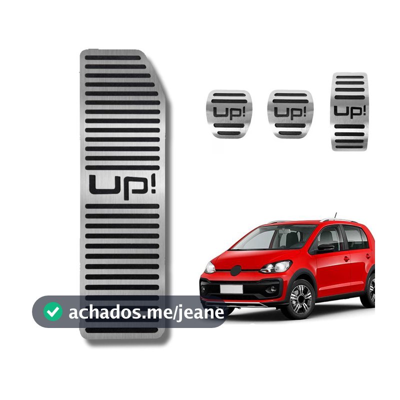 Kit Descanso De Pé + Pedaleira Aço Inox Volkswagen Up Manual