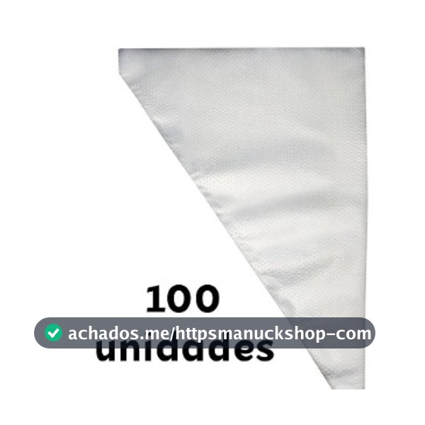 Saco De Confeitar Medio 100 Unidades Confeitaria Bolo Doce Cupcake