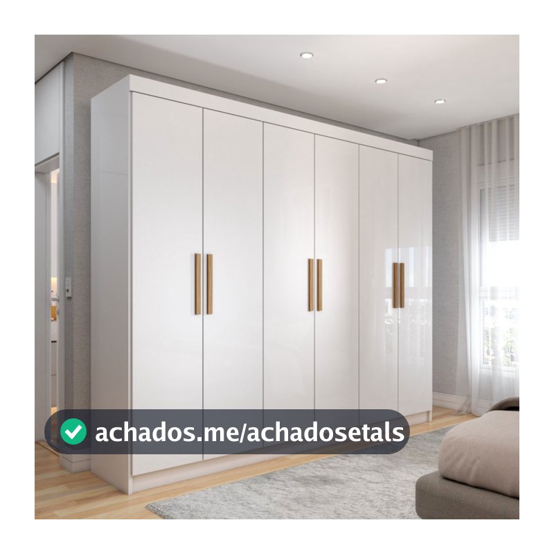 Guarda-Roupa Casal Aurora Radiante 6 Portas 2 Gavetas - Panorama Móveis