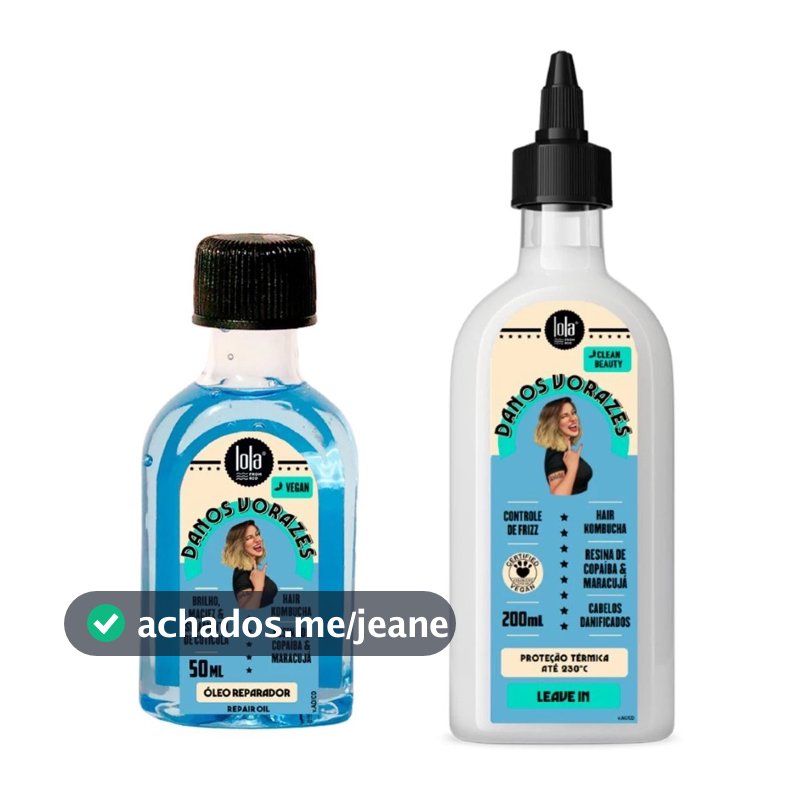 Lola Kit Leave-In 200ml + Oleo Danos Vorazes 50ml