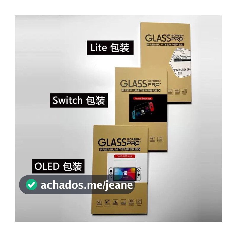 Película de vidro temperado 9h Nintendo Switch OLED LITE PADRÃO tela protetora película Ótima Qualidade