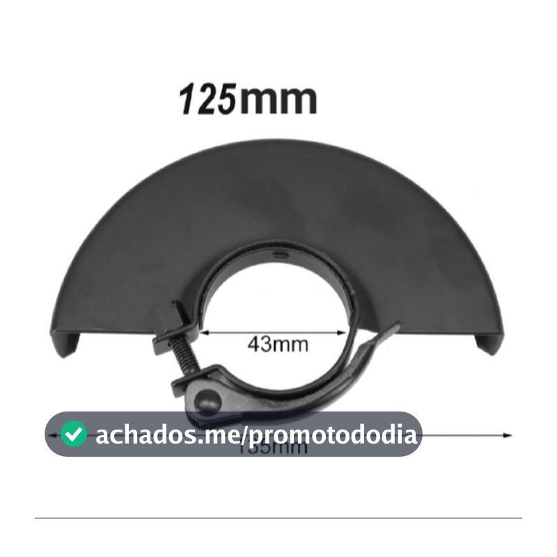 capa de proteção para esmerilhadeira 125mm com encaixe rápido