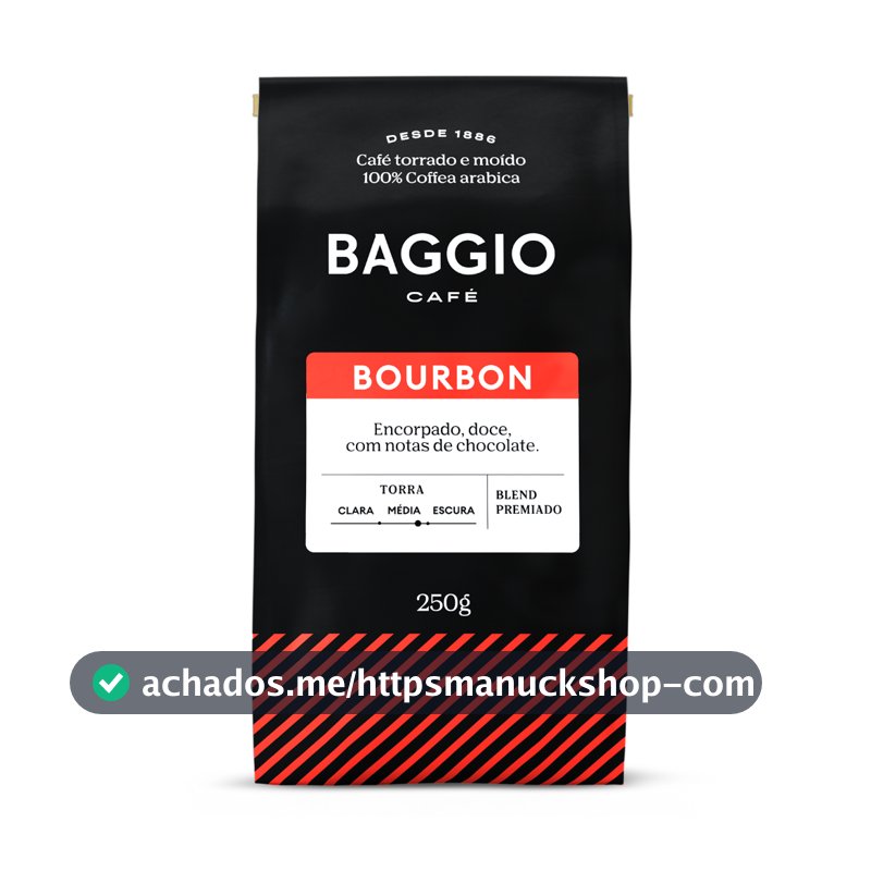 Baggio Café - Café Torrado e Moído - Blend Premiado -  Bourbon 250g