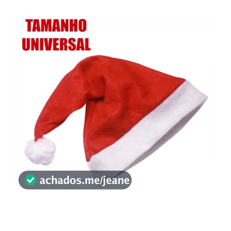 Kit 5/10/15/30 Gorro Papai Noel Natal Feltro Festa Família Decoração Natalina