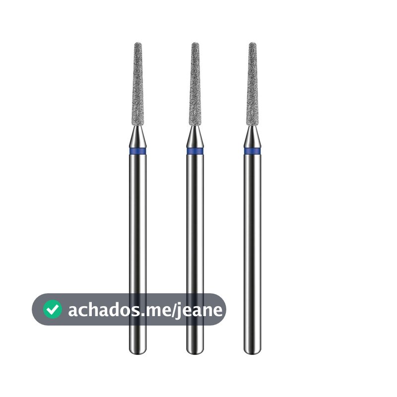 1/2/3 Broca Ponta Diamantada 718 Profissional Unha Acrigel