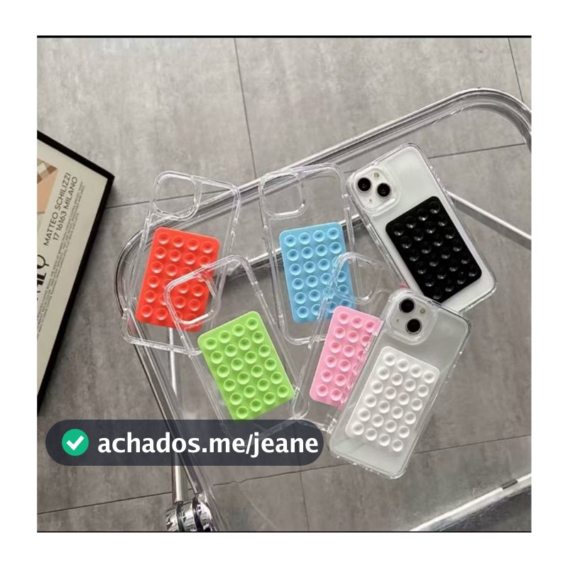 Suporte De Silicone Com Ventosa Para Capinha Celular e Para Uso Diário
