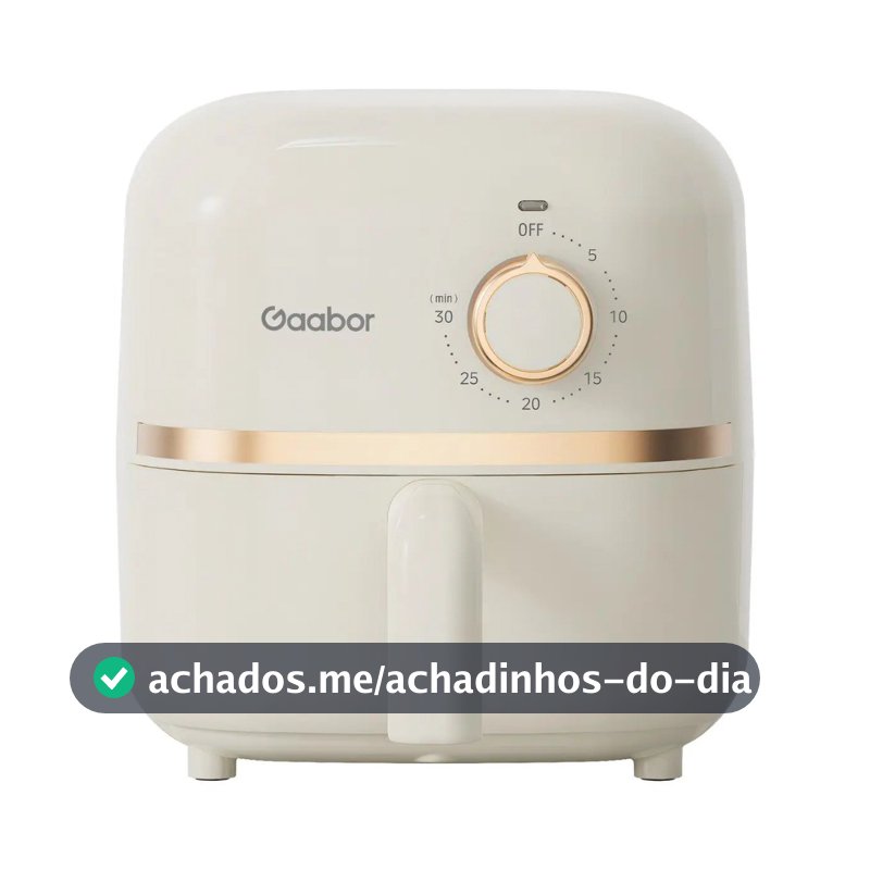 Air Fryer Pocket 1.4L Gaabor Fritadeira AF20M Off White