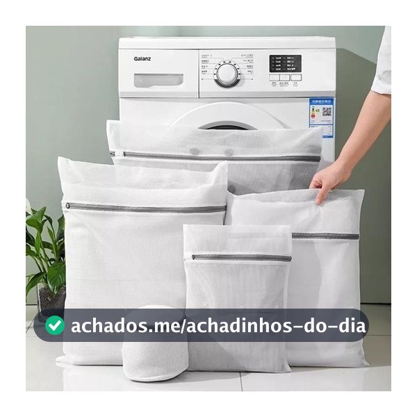 Kit 5 ou Kit 6 Saco Para Lavar Roupas Na Maquina