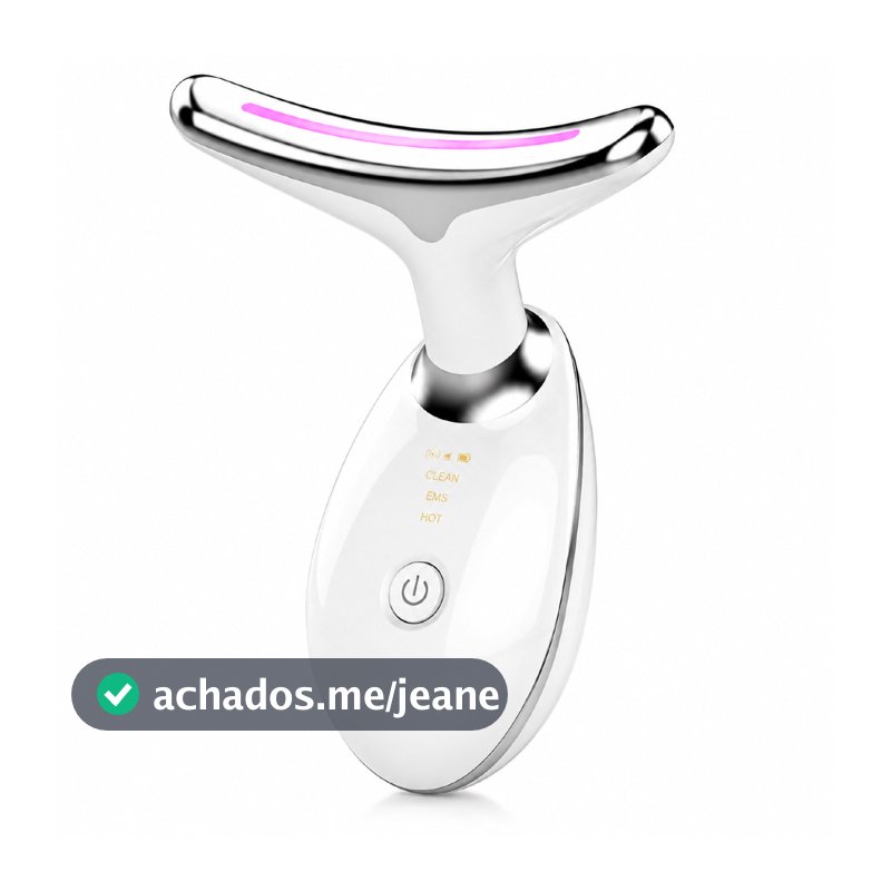 Portátil Beleza Pele Firmeza Pescoço Led Vibração Fóton Levanta A Anti-Rugas Remover Massageador