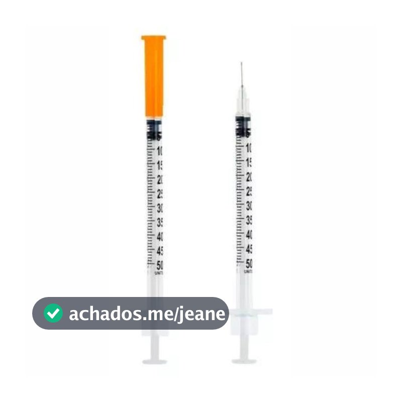 Seringa De 0,5ml Com Agulha Fixa 0,25mmx6mm Blister Caixa 100 Unidades