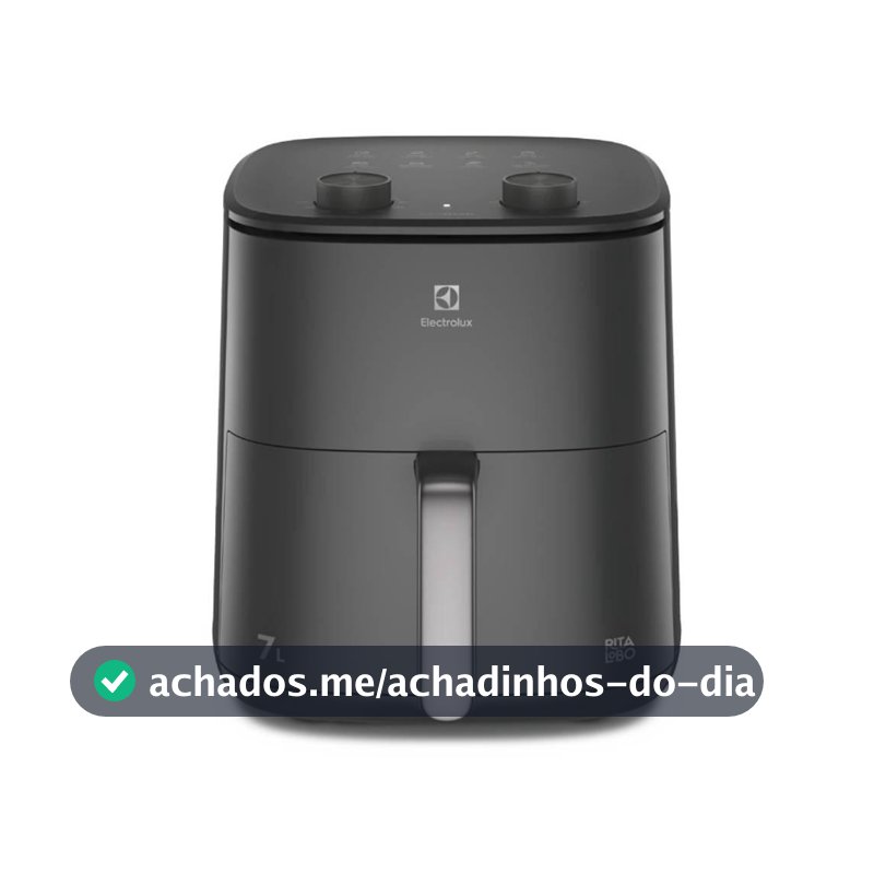 Air Fryer Electrolux por Rita Lobo 7L Cinza Efficient 1700W (EAF71)
