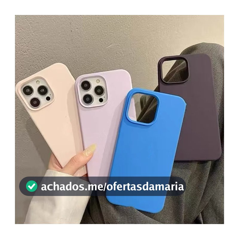 Capinha Case Silicone Aveludada Para iPhone 14/14Pro/14ProMax Premium
