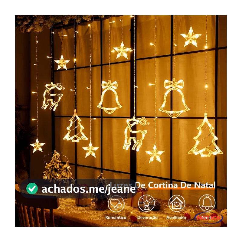 Iluminação de Natal Decoração Cascata Pisca Pisca 8 Funções Para Decoração Luzes De Natal Festa Loja
