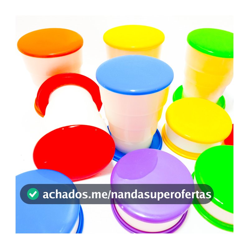 15 Unid Copo Retrátil Dobrável Sanfonado Para Kit Festa Lembrancinha Aniversario Prenda Quermesse