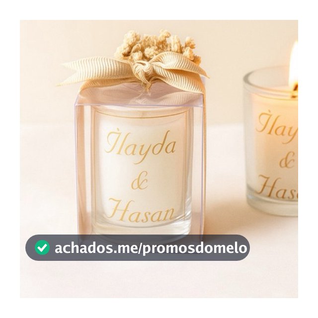 15 Velas Aromáticas Personalizadas 50g | Lembrancinhas