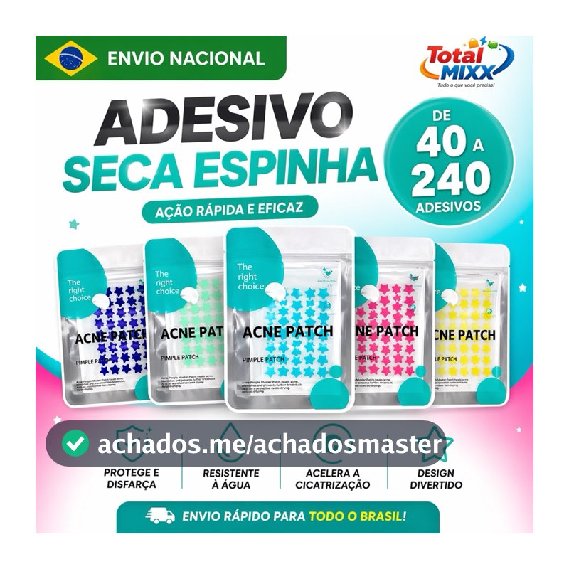 KIT 40-240 Adesivos Seca Espinha Hidrocoloide Seca Acne De Estrela