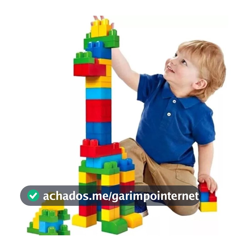 Blocos Brinquedo De Montar 55 Peças Grandes Infantil Criança - Samba Toys