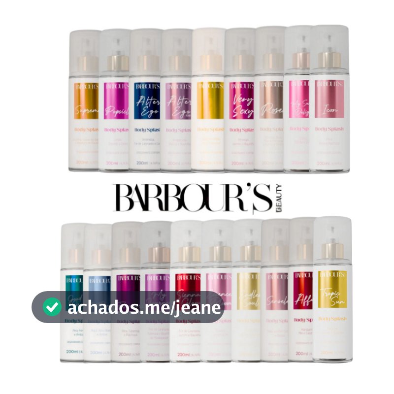 Body Splash Barbour's Beauty Escolha Sua Fragrancia - 200ml