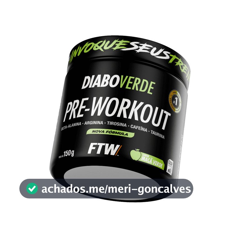 Pré Treino Diabo Verde Pre-Workout 150g - FTW