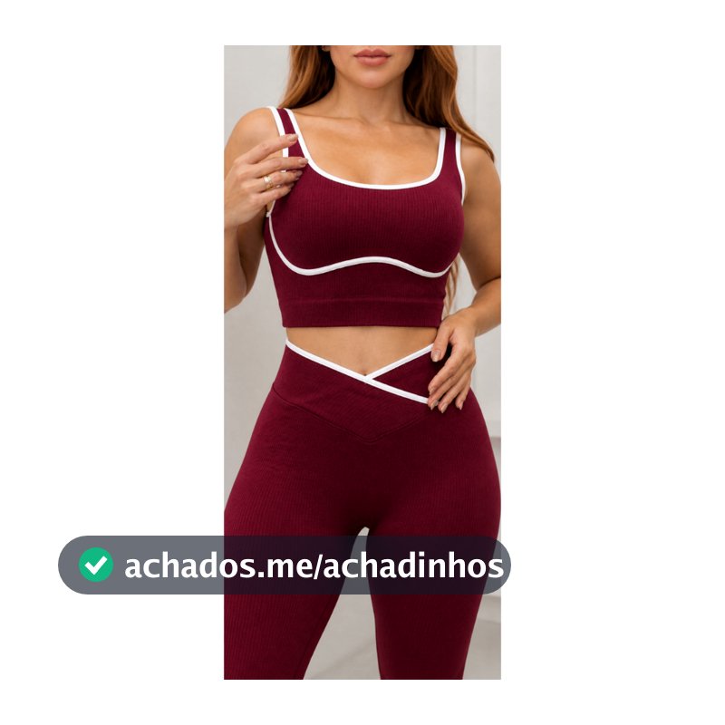 Conjunto Gringo Academia Feminino Calça e Top Esportivo
