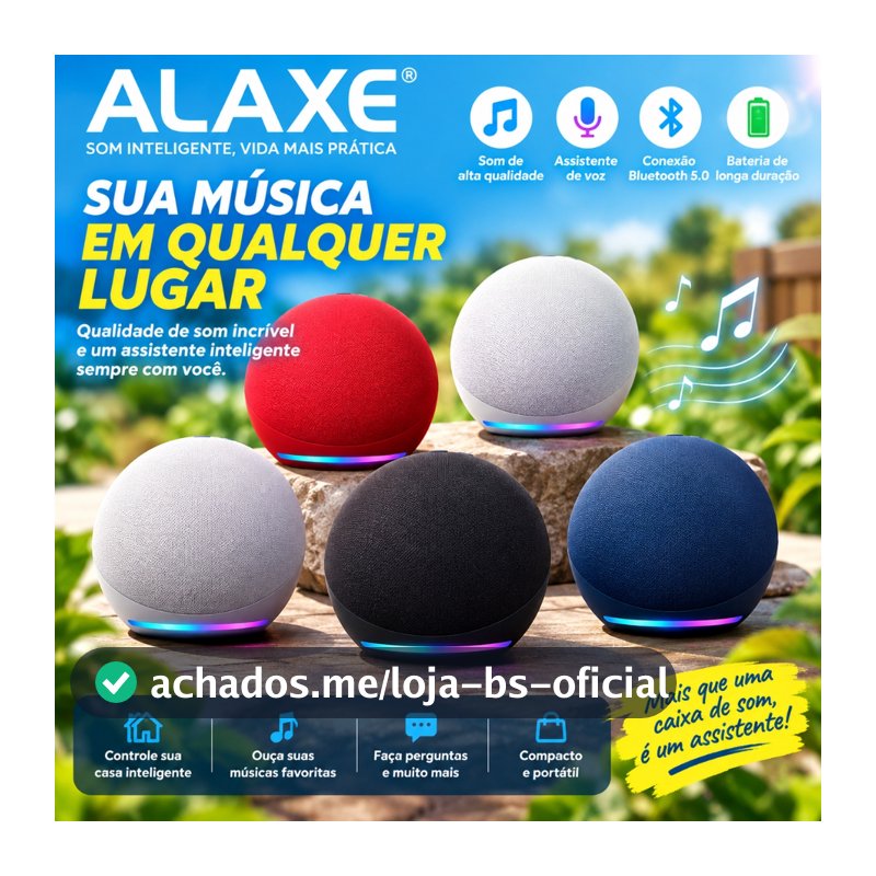 Caixa de Som Echo Dot 5ª Geração Alexa Smart Speaker Bluetooth WiFi