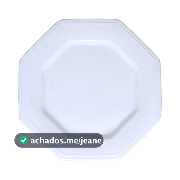 Kit 10 Pratos Rasos Porcelana Schmitd Prisma