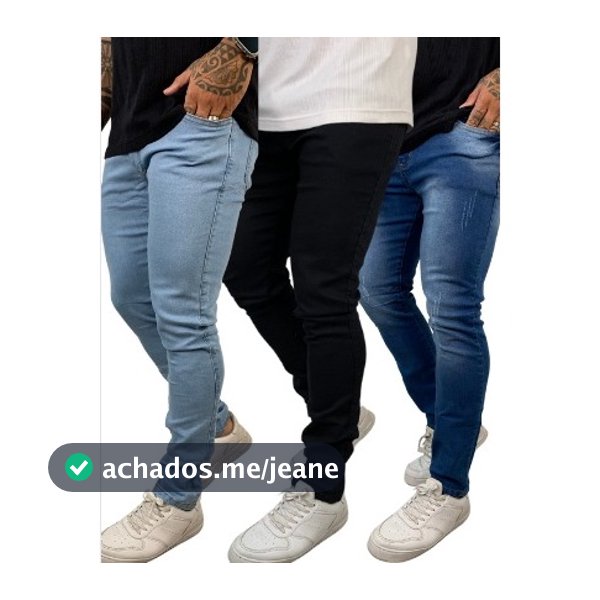 Kit calças jeans masculina Super Skinny original promoção