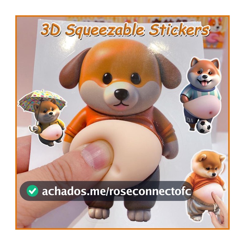 Adesivos Anticolisão Para Carro , 3D Espremíveis , 2 Peças , Adesivo Caminhão E Cachorro , cupionbr