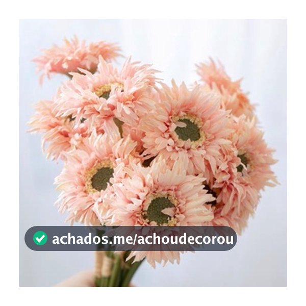 Buquê de Gérbera Decoração Planta Flores Artificial - VF40357
