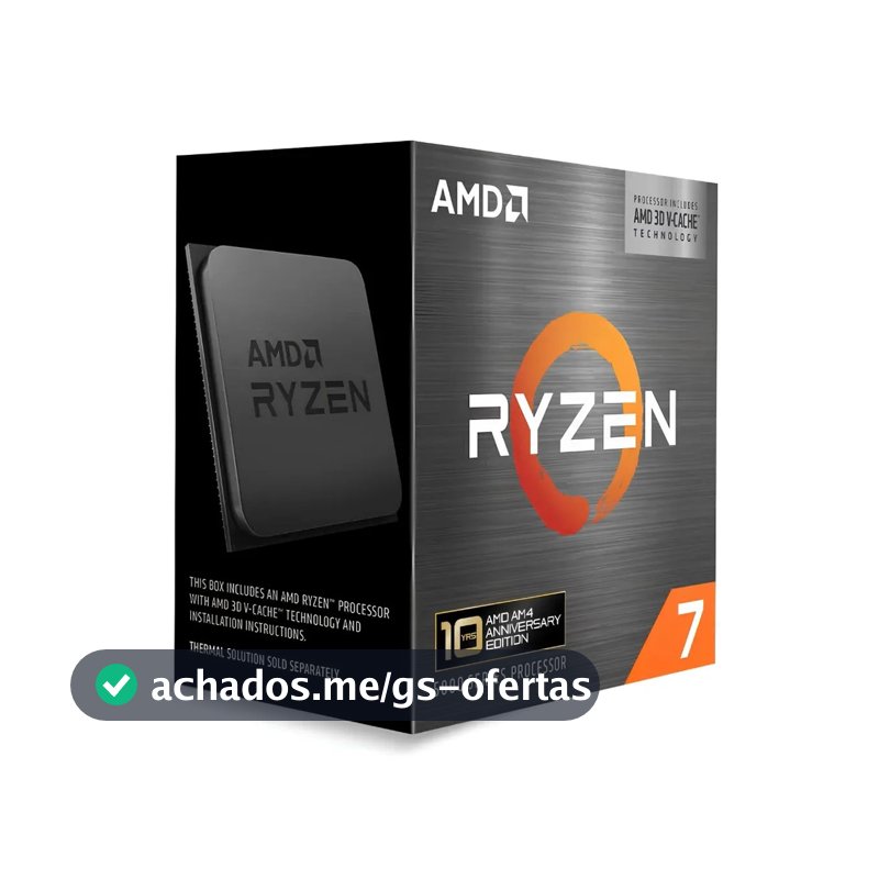 Processador AMD Ryzen 7 5800X3D Anniversary Edition 3,4GHz AM4 100-100000651POF