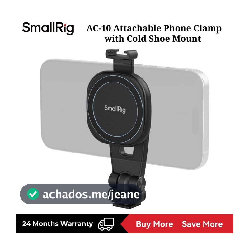 Braçadeira De Telefone Acoplável SmallRig AC-10 Com Montagem Em Sapata Fria 5283