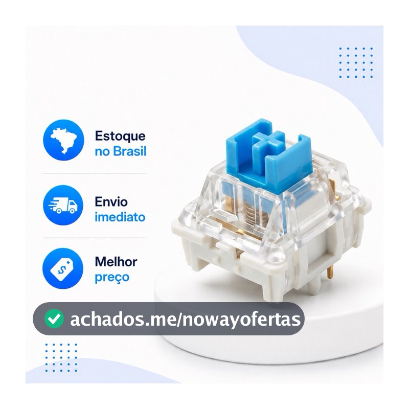 Switch Outemu Azul Blue Mecânico Clicky Teclado Gamer MX Dust-Proof