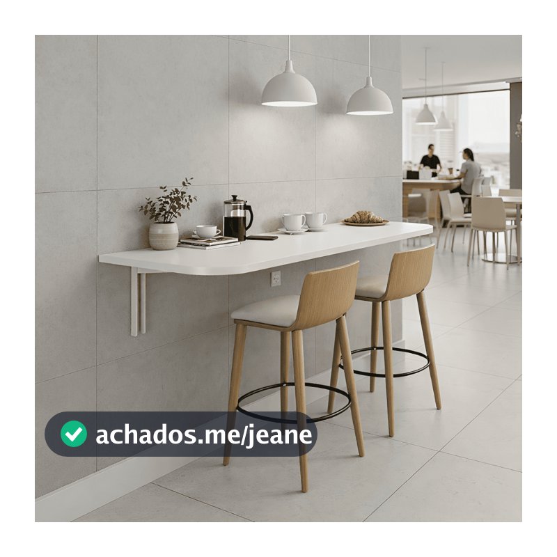 Mesa Dobrável De Parede 90x40cm Retrátil Suspensa Multiuso Cozinha Quarto Escritório