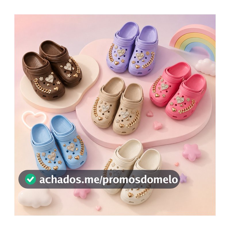 BABUCHE TOP PREMIUM - NUVEM MACIA 100 % DECORADA COM BÓTTONS PINGENTES EM ABS CONFORTÁVEL