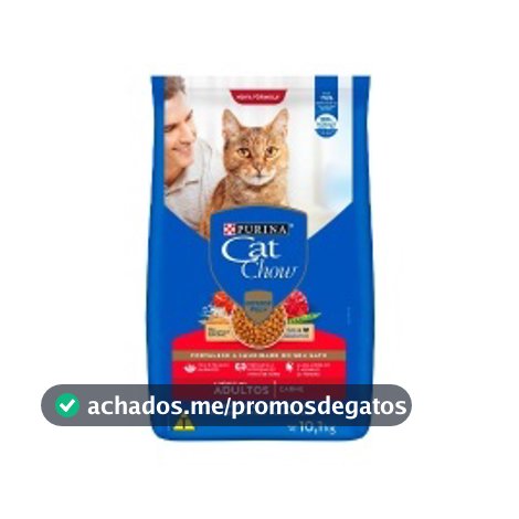 Ração Cat Chow Gatos Adultos Carne 10,1kg