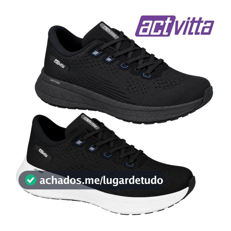 Tênis Masculino Esportivo Actvitta Gaspea Loc Original Tênis Academia Leve Tenis Caminhada Casual