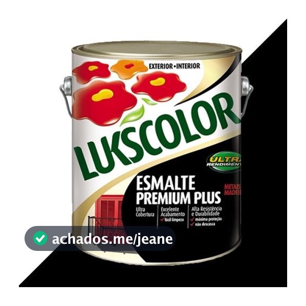 Tinta Esmalte Sintetico Brilhante 3,6l Lukscolor Camurça