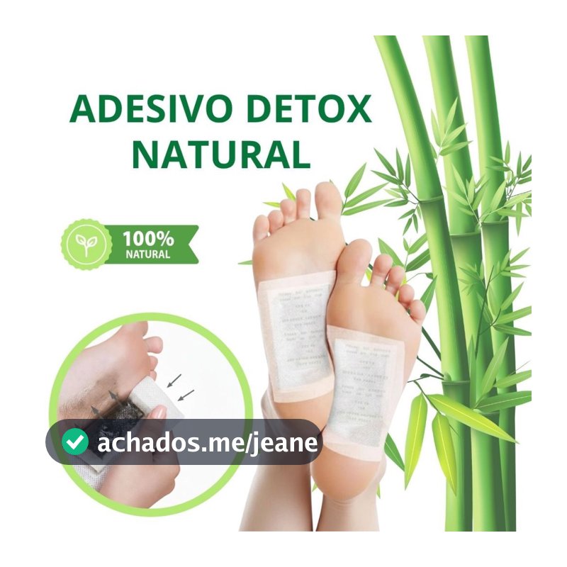 Kit 10\20\30\40 Adesivos Detox para Pés almofadas Anti Inchaço  Toxinas Impurezas Produto Natural